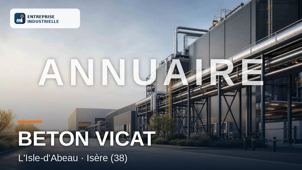 BETON VICAT, entreprise industrielle à L'Isle-d'Abeau (38)