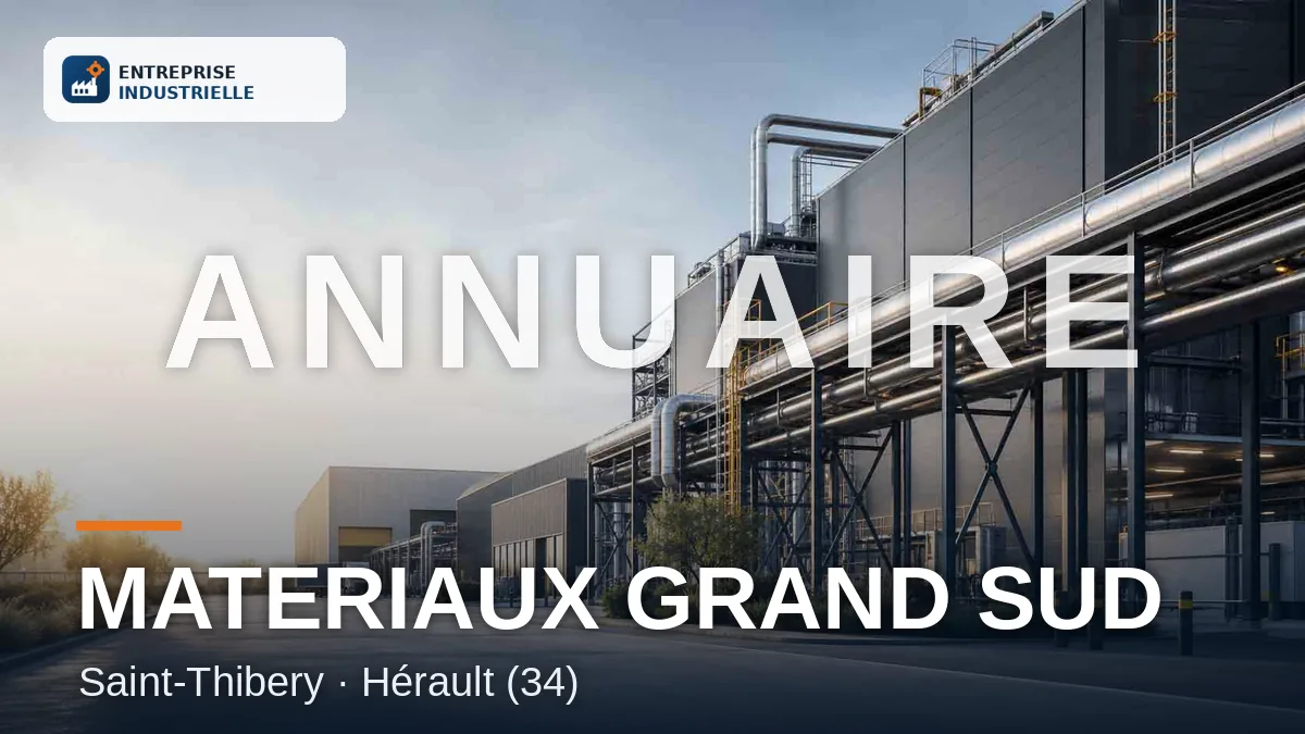 MATERIAUX GRAND SUD, entreprise industrielle à Saint-Thibery (34)
