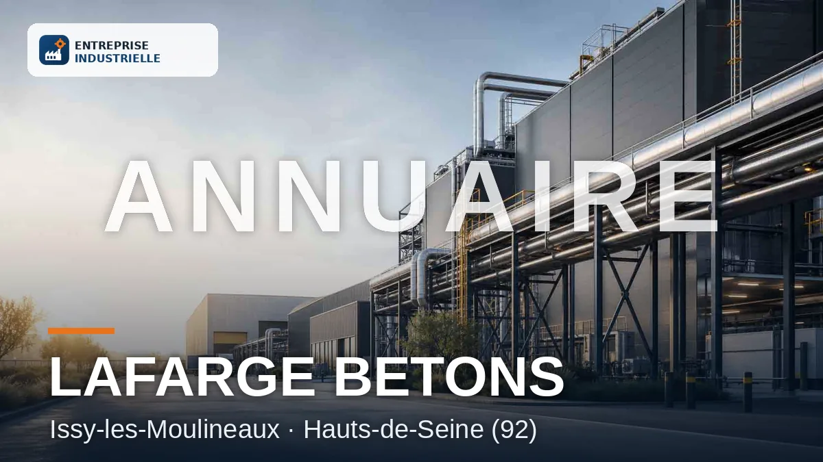 LAFARGE BETONS, entreprise industrielle à Issy-les-Moulineaux (92)