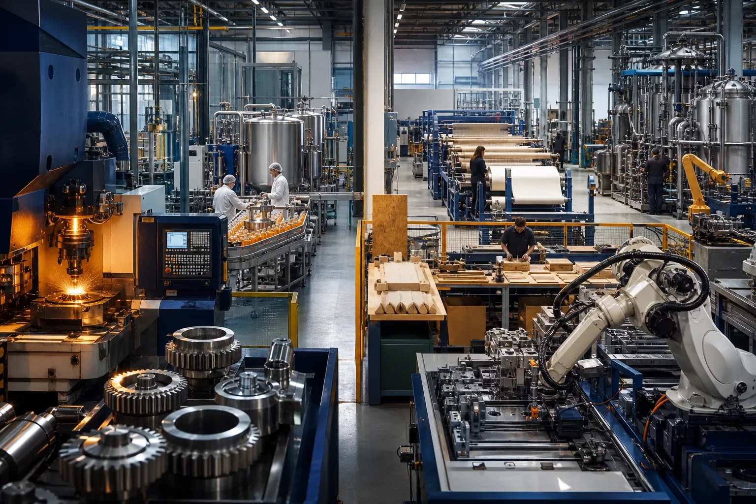 Les secteurs de l'industrie francaise